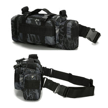 Load image into Gallery viewer, 600D Outdoor Waist Bag Waterproof Oxford Climbing Shoulder Bags Military Tactical Fishing Camping Pouch Hiking Running Bag