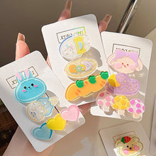Load image into Gallery viewer, 3pcs/set Cute Cartoon Hair Clips Sweet Side Hairpin Bangs Hair Clips Headwear Hair Accessories for Children