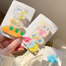 Load image into Gallery viewer, 3pcs/set Cute Cartoon Hair Clips Sweet Side Hairpin Bangs Hair Clips Headwear Hair Accessories for Children