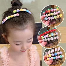 Load image into Gallery viewer, Children Cute Hair Comb Cartoon Broken Hair Comb Convenient Practical Hair Hoop Hair Clip Girls Hair Accessories