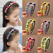 Load image into Gallery viewer, Candy Colored Children Hair Band Cute Sweet Hair Hoop Broken Hair Headband Versatile Headwear Hair Ornaments