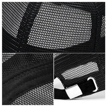 Load image into Gallery viewer, Men Cap Hollow Brim Breathable Mesh Cap Adjustable Comfortable Breathable Cap Outdoor Sunscreen Casual Cap