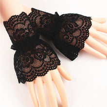 Load image into Gallery viewer, Lace Mesh Hollowed Out Crochet Gloves Comfortable Breathable Sunscreen Decorative Wrist Sleeves for Women