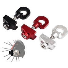 Load image into Gallery viewer, 1PC Folding Bicycle Split Zipper Aluminum Alloy CNC Chain Adjuster For Bmx Fixie Bike Single Speed Bicycle Bolt Screw