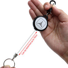 Load image into Gallery viewer, Outdoor Anti-Theft Anti-Loss Retractable Key Chain Wire Rope High Rebound Plastic Easy To Pull Badge Reel Outdoor Supplies