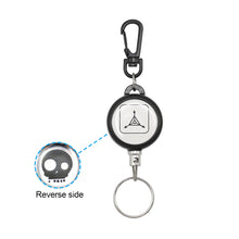 Load image into Gallery viewer, Outdoor Anti-Theft Anti-Loss Retractable Key Chain Wire Rope High Rebound Plastic Easy To Pull Badge Reel Outdoor Supplies