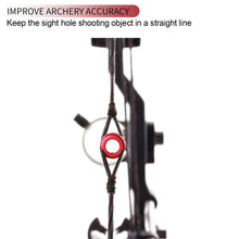Load image into Gallery viewer, 1PC 1/4" 3/16" Aluminum Alloy High Precision Metal Peeping Hole Composite Bow Auxiliary Aiming Accessories Competitive Competition Archery Equipment