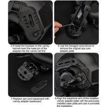 Load image into Gallery viewer, Tactical Headphone Helmet Rail Connection Arm Set 360° Rotatable Foldable Headphone Mounting Accessories Fit OPS CoreARC and Team WendyM-LOK Rail