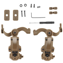 Load image into Gallery viewer, Tactical Headphone Helmet Rail Connection Arm Set 360° Rotatable Foldable Headphone Mounting Accessories Fit OPS CoreARC and Team WendyM-LOK Rail