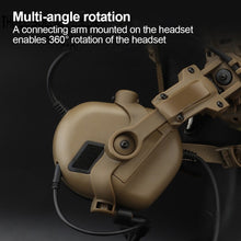 Load image into Gallery viewer, Tactical Headphone Helmet Rail Connection Arm Set 360° Rotatable Foldable Headphone Mounting Accessories Fit OPS CoreARC and Team WendyM-LOK Rail