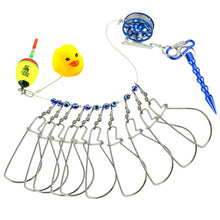 Load image into Gallery viewer, Multi-Functional Yellow Duck Live Fish Buckle Single Wheel Lure Stainless Steel Anti-Entanglement Fish Lock With Ground Cutting Fishing Gear