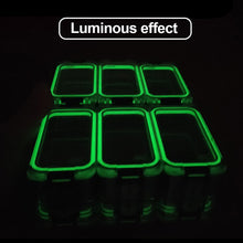 Load image into Gallery viewer, 1PC Cube Box Lure Fishing Supplies Box With Magnet Noctilucence DIY Double Layer Stitching Hard Bait Tool Case Fishing Accessories