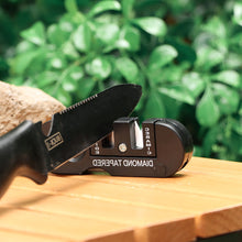 Load image into Gallery viewer, 4 In 1 Outdoor Portable Edc Knife Sharpener Multi-Functional Tungsten Steel Ceramic Fixed Angle Knife Sharpener Rod