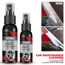 Load image into Gallery viewer, 30ML/100ML Car Maintenance Iron Powder Cleaning Rust Remover Spray Metal Surface Chrome Paint Super Rust Remover Multi Purpose Cleaner