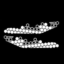 Load image into Gallery viewer, 2Pcs 39x9cm Motorcycle Honeycomb Bee Vinyl Sticker For Motor Front Face Decor Waterproof Decal Stickers