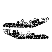 Load image into Gallery viewer, 2Pcs 39x9cm Motorcycle Honeycomb Bee Vinyl Sticker For Motor Front Face Decor Waterproof Decal Stickers