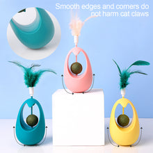 Load image into Gallery viewer, 1Pc Cat Tumbler Toy with Ball Feather Catnip Cat Interactive Feather Toys Pet Bumbler Funny Toy Kitten Toys