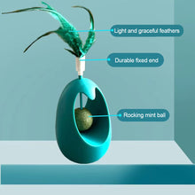 Load image into Gallery viewer, 1Pc Cat Tumbler Toy with Ball Feather Catnip Cat Interactive Feather Toys Pet Bumbler Funny Toy Kitten Toys