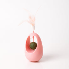 Load image into Gallery viewer, 1Pc Cat Tumbler Toy with Ball Feather Catnip Cat Interactive Feather Toys Pet Bumbler Funny Toy Kitten Toys