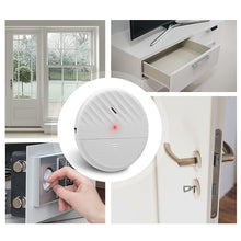 Load image into Gallery viewer, Wireless Window Door Vibration Sensor 125dB Glass Break Vibration Burglar Sensor Alarm Home Safety Alarm Detector System