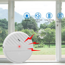 Load image into Gallery viewer, Wireless Window Door Vibration Sensor 125dB Glass Break Vibration Burglar Sensor Alarm Home Safety Alarm Detector System