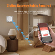 Load image into Gallery viewer, ZigBee Linkage Water Leakage Sensor Immersion Security Alarm Leak Detector Overflow Alert Waterproof Smart Home