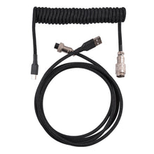 Load image into Gallery viewer, 3M Type C Mechanical Keyboard Coiled Cable USB Keyboard Wire Mechanical Keyboard Aviator Desktop Computer Aviation Connector