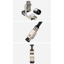 Load image into Gallery viewer, RJ45 Cat8 Cat7 Cat6A Connectors RJ45 Metal Tool Free Easy Termination Plug 2000MHz 40G LAN Cable 22AWG - 24AWG