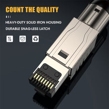 Load image into Gallery viewer, RJ45 Cat8 Cat7 Cat6A Connectors RJ45 Metal Tool Free Easy Termination Plug 2000MHz 40G LAN Cable 22AWG - 24AWG