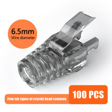Load image into Gallery viewer, Colorful RJ45 CAT6 Strain Relief Boots Connector for Standard CAT6 Ethernet Cable LAN Cable Connector Boot Cover