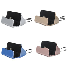Load image into Gallery viewer, USB Cable Sync Cradle Charger Base for Xiaomi Android Type C Samsung Stand Holder Charging Base Dock Station