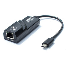 Load image into Gallery viewer, Type C to RJ45 Network Card 10/100/1000Mbps Reversible USB 3.1 Interface to RJ45 Gigabit Ethernet LAN Network Adapter RTL8153
