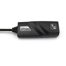 Load image into Gallery viewer, Type C to RJ45 Network Card 10/100/1000Mbps Reversible USB 3.1 Interface to RJ45 Gigabit Ethernet LAN Network Adapter RTL8153
