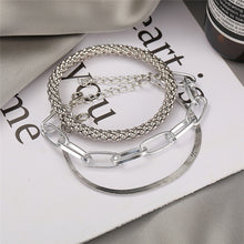 Load image into Gallery viewer, Creative Snake Bone Chain Multi-layer Bracelet Gold Silver Women's Bracelet Multiple Retro Chain Bracelet Jewelry Accessory