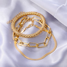 Load image into Gallery viewer, Creative Snake Bone Chain Multi-layer Bracelet Gold Silver Women's Bracelet Multiple Retro Chain Bracelet Jewelry Accessory