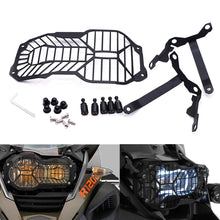 Load image into Gallery viewer, Motorcycle Headlight Head Light Guard Protector Steel Cover Acrylic Protection Grill For BMW R 1200 GS R1200GS Adv R1200GS adventure 2004-2012