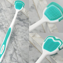 Load image into Gallery viewer, Soft Silicone Fresh Breath Cleaning Tongue Coating Brush Odor Tongue Coating Cleaner 2-in-1 Tongue Coating Scraper