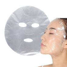 Load image into Gallery viewer, Transparent Disposable Plastic Facial Mask Face Cleaner Mask Neck Stickers Paper PE Masks Wrap Facial Beauty Healthy Tools