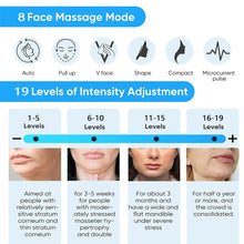 Load image into Gallery viewer, Face Lifting Massage V-shaped EMS Device Facial Massager Gentle Micro-currency Stimulate Skin for Lifting and Firming