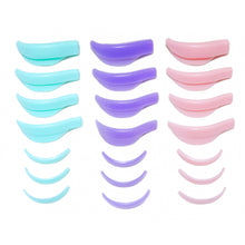 Load image into Gallery viewer, 7 Pairs Silicone Pads for Eyelash Perming Pad Aids Eyelashes Perming Curler Reusable Lash Lift Shield Pads 3D Lashes Curler Applicator Tools