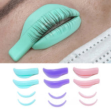 Load image into Gallery viewer, 7 Pairs Silicone Pads for Eyelash Perming Pad Aids Eyelashes Perming Curler Reusable Lash Lift Shield Pads 3D Lashes Curler Applicator Tools