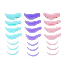 Load image into Gallery viewer, 7 Pairs Silicone Pads for Eyelash Perming Pad Aids Eyelashes Perming Curler Reusable Lash Lift Shield Pads 3D Lashes Curler Applicator Tools
