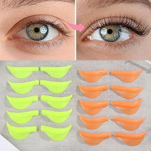 Load image into Gallery viewer, 5 Pairs Silicone Pads for Eyelash Perming Pad Aids Eyelashes Perming Curler Reusable Lash Lift Shield Pads 3D Lashes Curler Applicator Tools