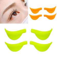 Load image into Gallery viewer, 5 Pairs Silicone Pads for Eyelash Perming Pad Aids Eyelashes Perming Curler Reusable Lash Lift Shield Pads 3D Lashes Curler Applicator Tools