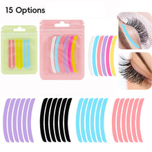 Load image into Gallery viewer, 6pcs Reusable Silicone Eyelash Perm Cover Strip Aids Eyelashes Perming Curler Lash Lift Shield Pads Lashes Curler Applicator Tools