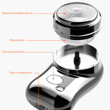 Load image into Gallery viewer, Mini Electric Shaver Travel Men's Electric Shaver Automatic Razor Portable Trimmer Beard Knife Safety Heads Clipper Razor