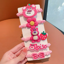 Load image into Gallery viewer, 5pcs/set Children Cute Cartoon Hair Rope Set Flower Highly Elastic Durable Rubber Band Headband Hair Accessories