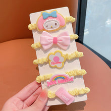 Load image into Gallery viewer, 5pcs/set Children Cute Cartoon Hair Rope Set Flower Highly Elastic Durable Rubber Band Headband Hair Accessories