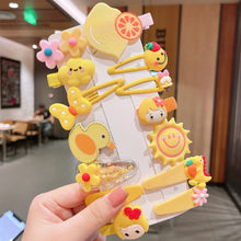 Load image into Gallery viewer, 14pcs/set Cute Rainbow Girl Hairpin Creative Cartoon Women Sun Cloud Princess Embroidery Hairpin Children Fashion Hair Accessories