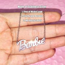 Load image into Gallery viewer, Women's Titanium Steel Barbie Characters Necklace Creative Barbie Necklace Fashionable Matching Women Jewelry Accessory